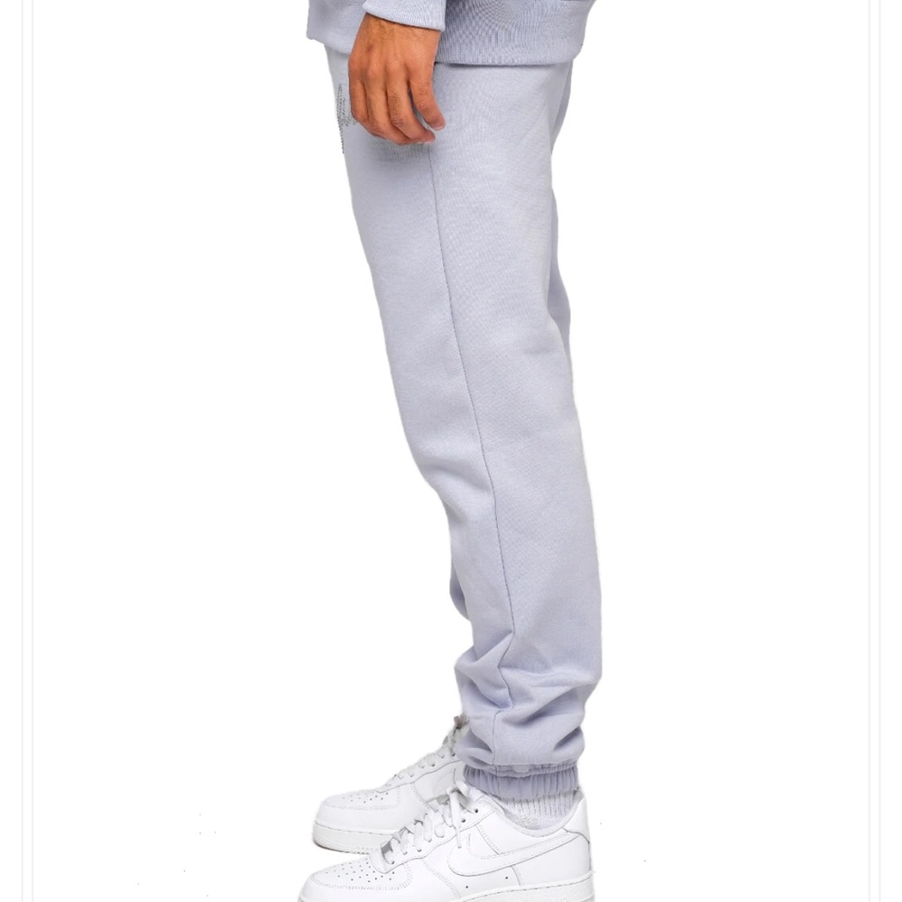 Filthy wealth blue sweatpants with rhinestone logo - Picture 6 of 8